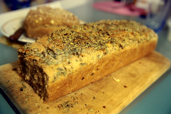 Cooking Novel, bread with spices and herbs